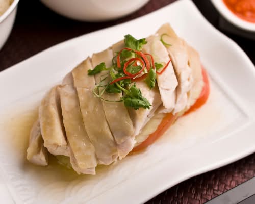 211. Steamed Chicken Thigh with Aromatic Ginger Onion Oil Sauce 白切鸡