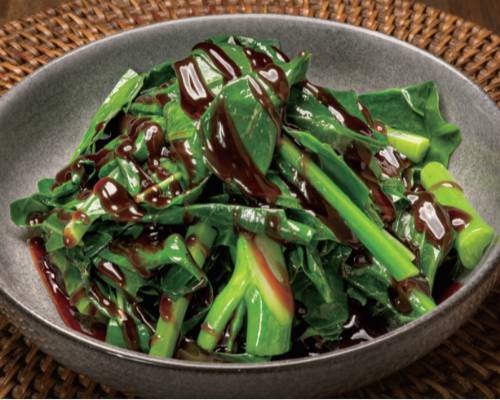 702. Blanched Chinese Broccoli Served with Oyster / Garlic Sauce 芥蘭 蚝油/蒜蓉