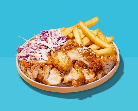 Hot Honey Chicken Slaw and Chips