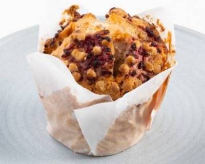 Raspberry & White Chocolate Muffin