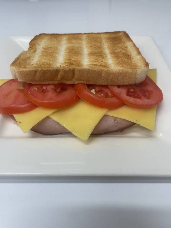 Ham cheese and tomato toastie