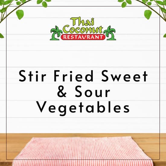 Stir Fried Sweet & Sour Vegetables