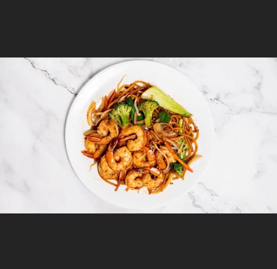 Garlic King Prawn Noodles