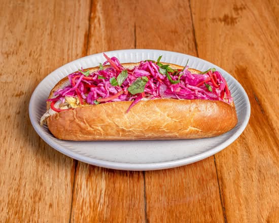 Pulled Chicken, Curry Gravy and Pickled Slaw (DF)