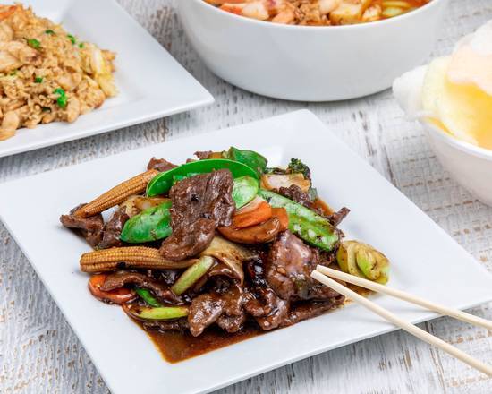 Mongolian Lamb with Rice