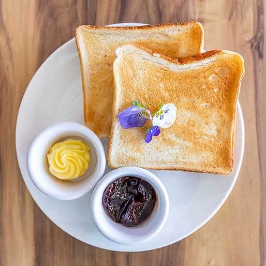 Thick Toast With Jam