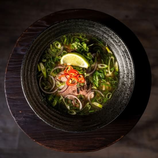 Pho Soup w/ Hanoi Oldtown' Rare Beef (gfo)
