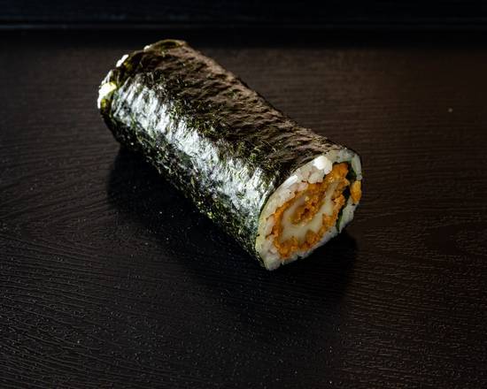 Salt and Pepper Squid with Lettuce Sushi Roll