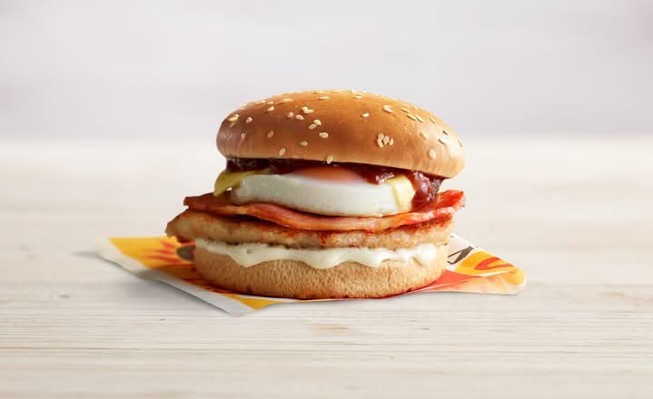 Chicken, Bacon & Egg Burger