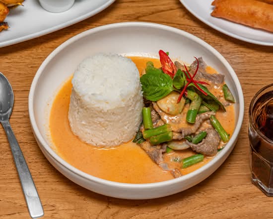 Panang curry Beef with Rice