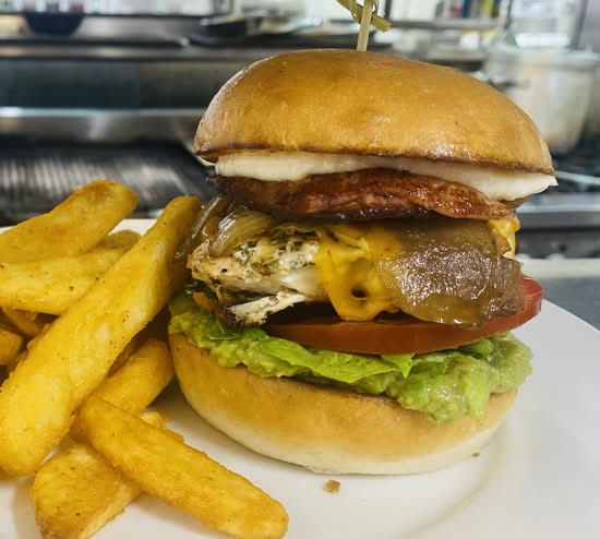 Cajun Chicken & Bacon Burger