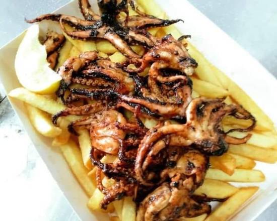 Grill Baby Octopus (6 Serving) and Side chips