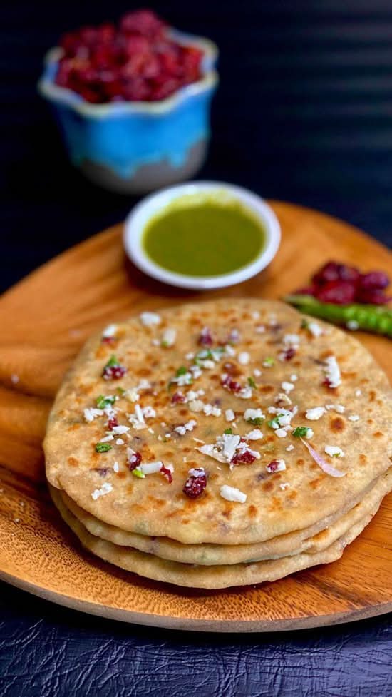 Paneer Methi Parantha