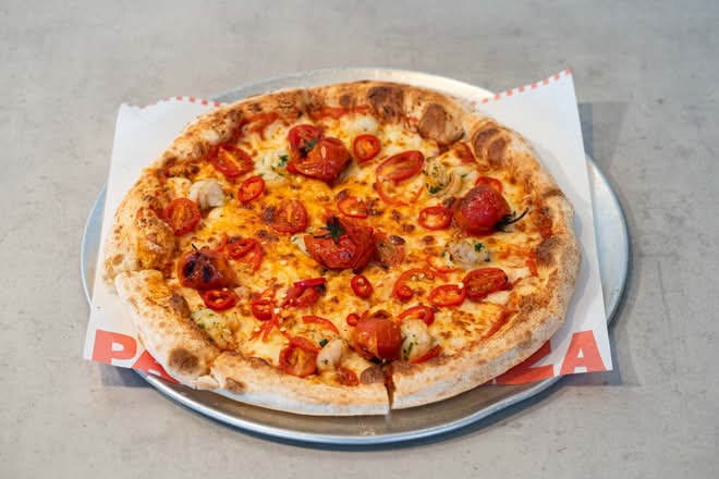 Chilli Prawn Pizza