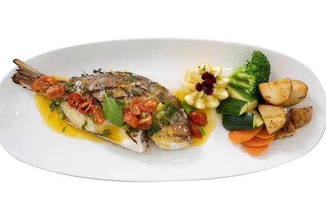 Whole Oven Baked Snapper