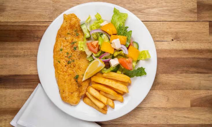 Grilled or Battered Fish with Chips