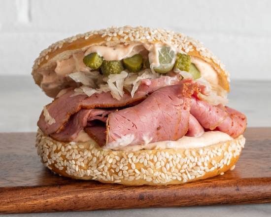 Reuben Pastrami Bagel