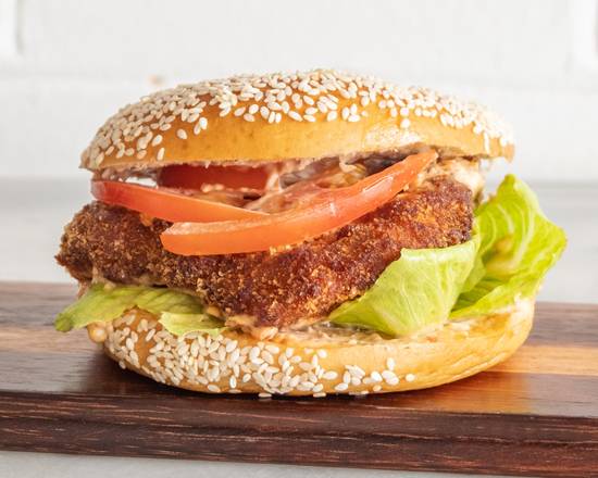 Chicken Schnitzel Bagel