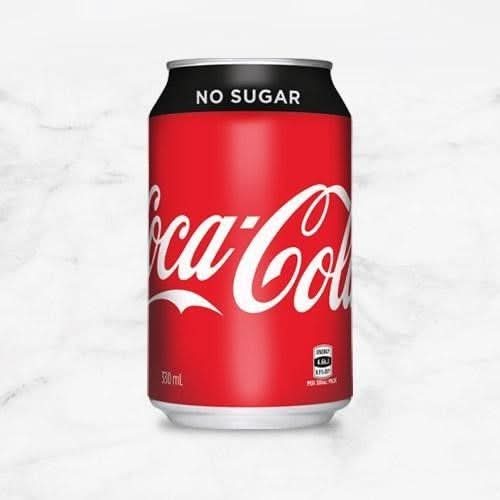 Coke No Sugar 375ml Can