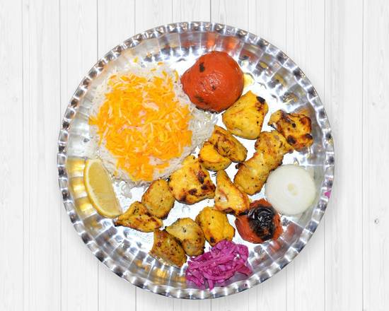 Chicken Kebab with rice