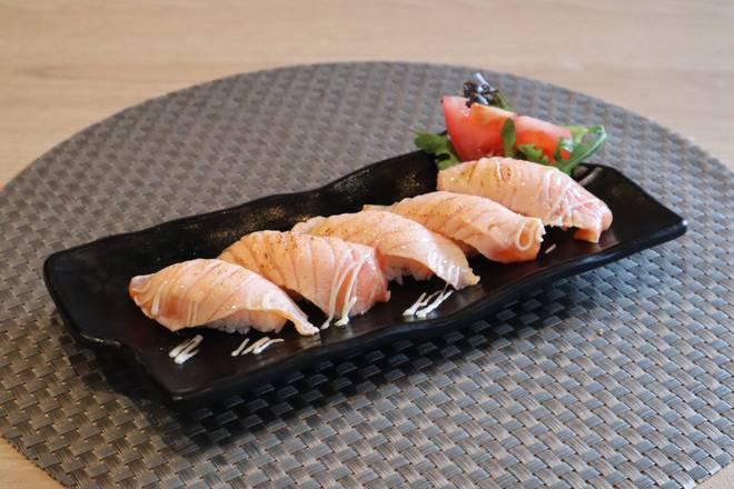 Grilled Salmon Sushi