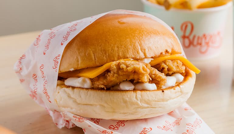Crispy Chicken Strips Burger