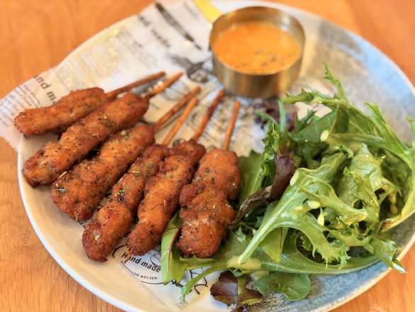 Lemon&pepper Chicken Skewers with Ranch (6pcs)