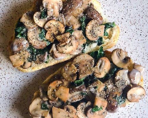 Mushroom Toasty Sourdough
