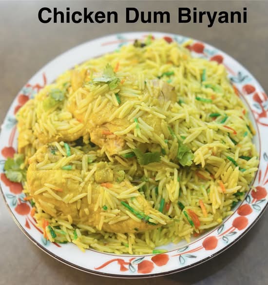 Mumm's Spiced Dum Chicken Biryani