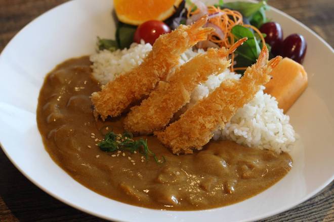 Deep Fried Prawn Curry