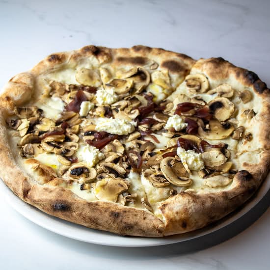 Mushroom & Persian Feta Pizza
