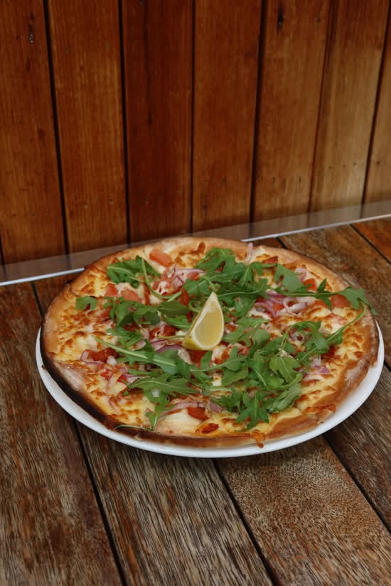 Garlic Prawn & Chorizo Pizza