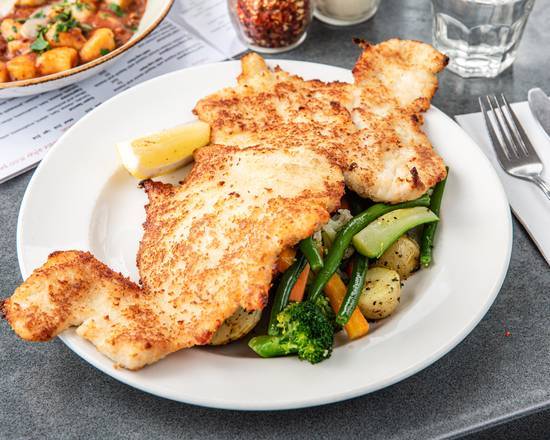 Chicken Schnitzel with side of gravy