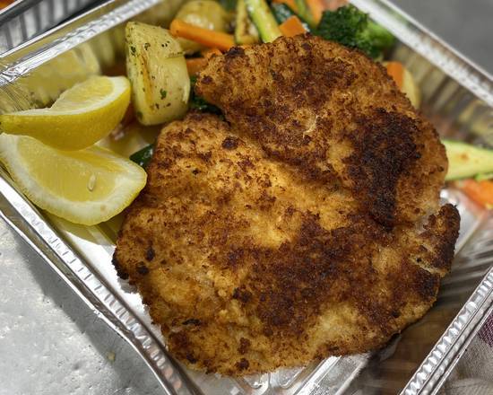 Pork Schnitzel with side of gravy