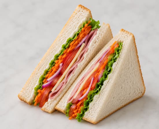 Ham and Salad Sandwich