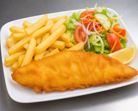 Fish, Chips and Salad