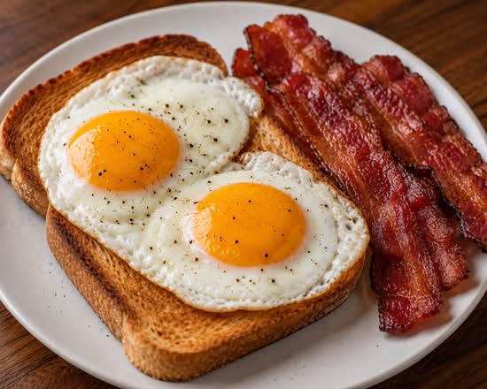 Bacon and Eggs on toast