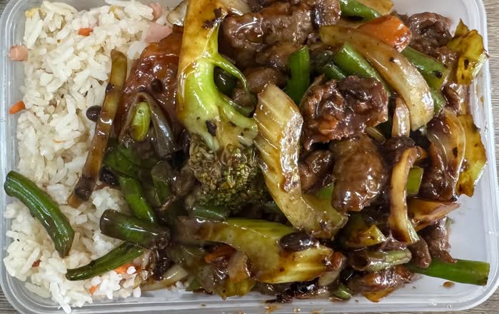 Mongolian Beef Stir Fry with Fried Rice