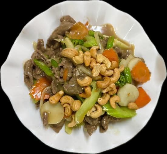 Beef, Cashew Nuts and Vegetables