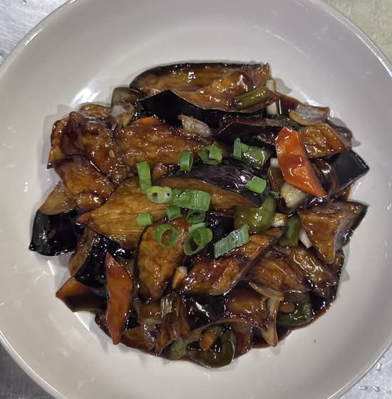 Stir fried Eggplants