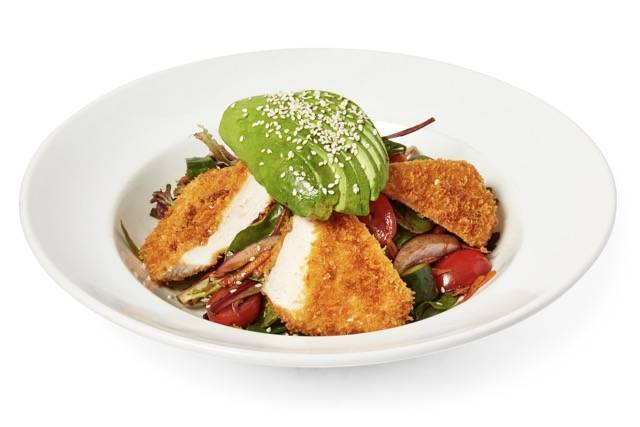 Chicken Schnitzel Salad