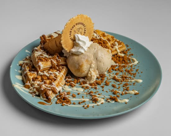 Biscoff and White Chocolate Waffle