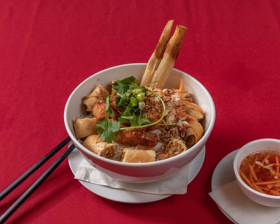 Sugar Cane Prawn and Spring Roll Rice Vermicelli