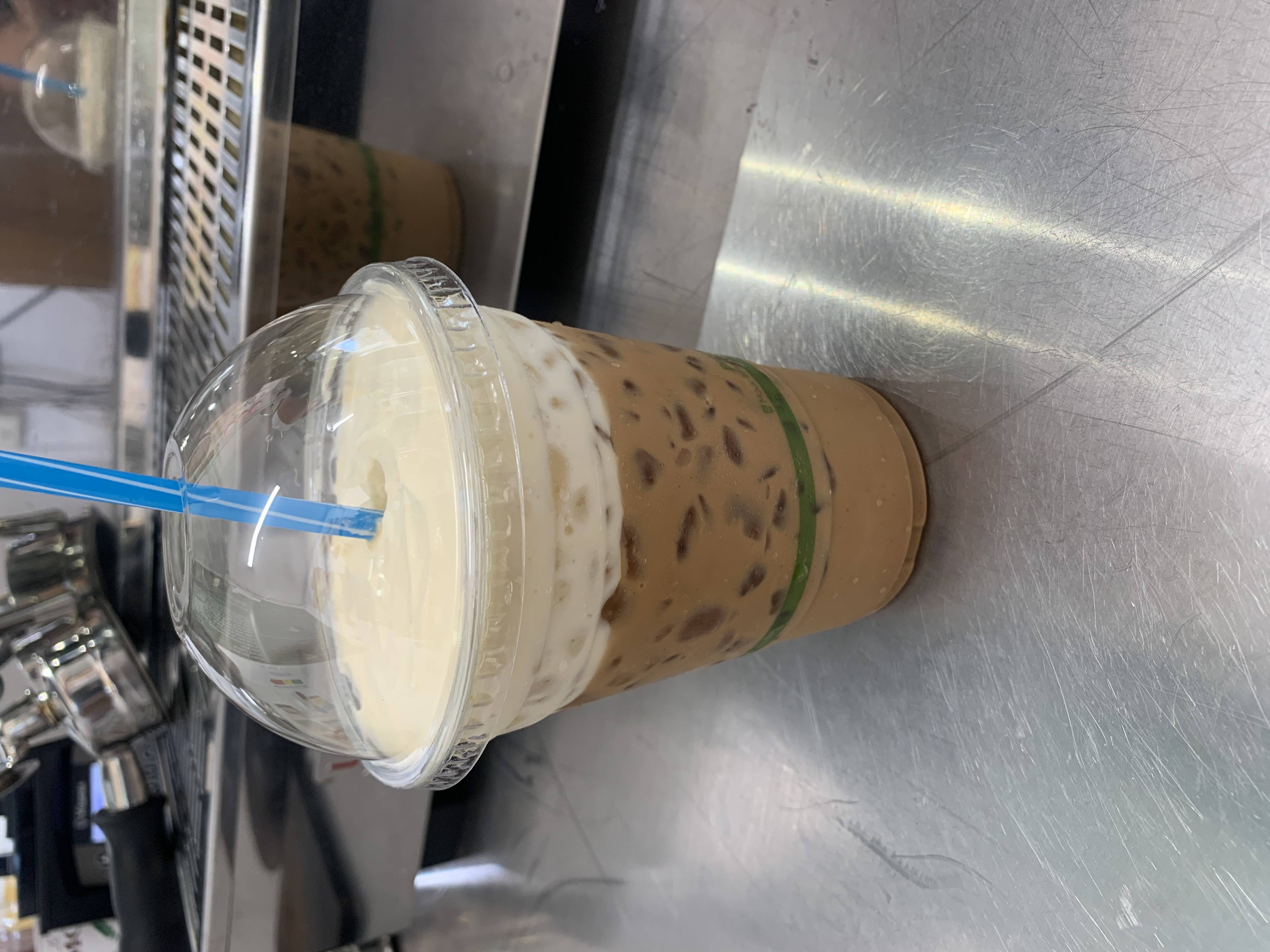 Salted caramel ice coffee (vietnamese style)