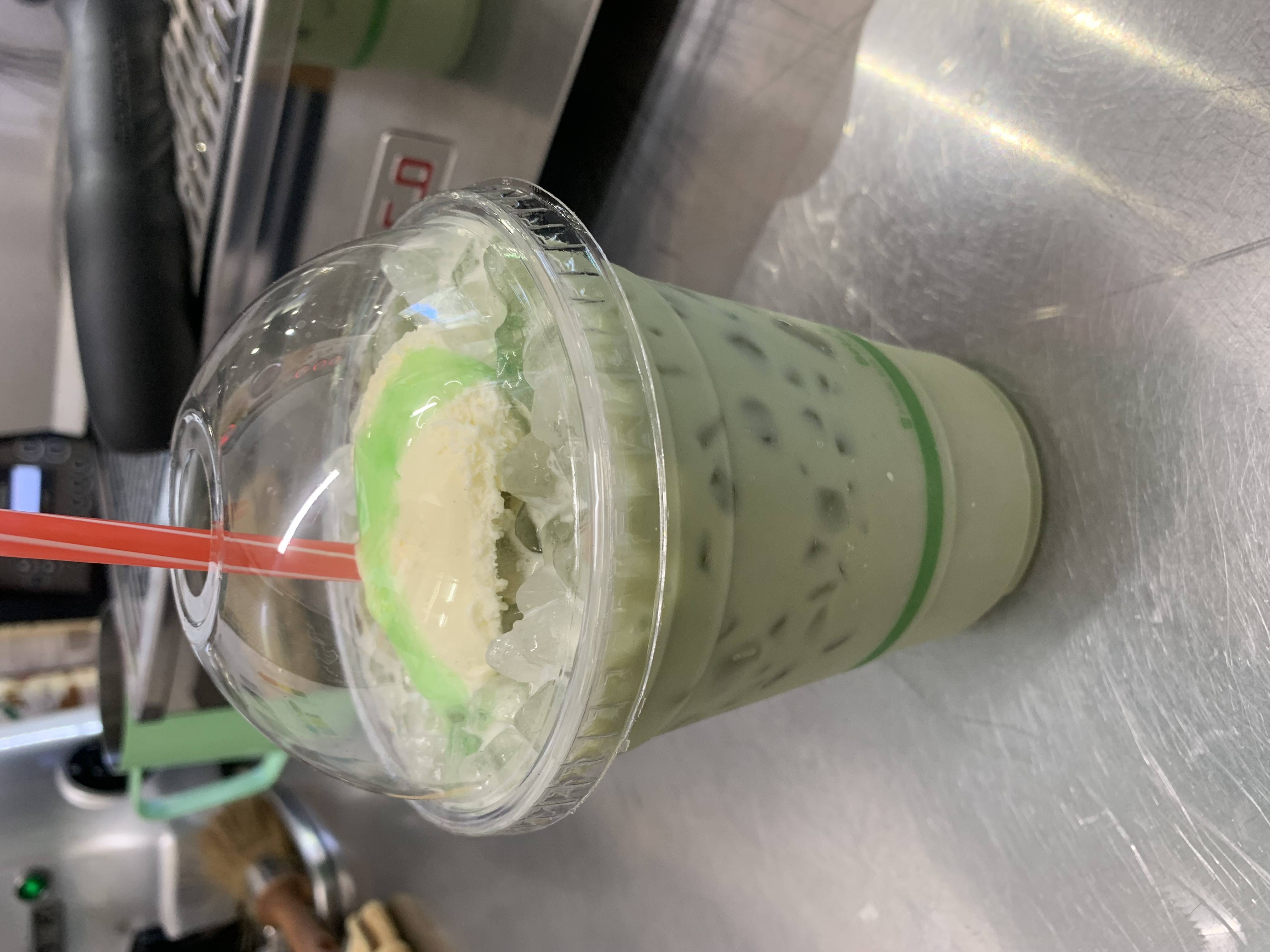 Matcha & Mint milk shake
