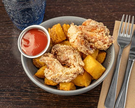 Kids Chicken and Patatas Bravas