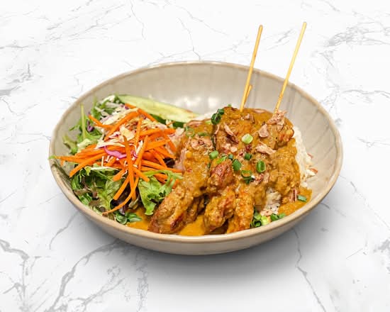 Satay Chicken Rice (GF)