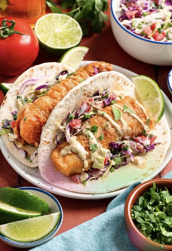 Fried Chicken Tacos