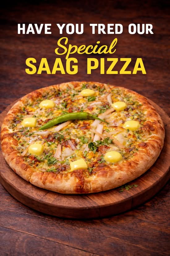 Saag pizza