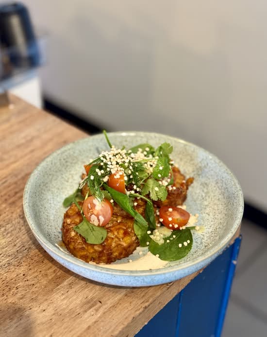 Taro and corn fritters (GFO)